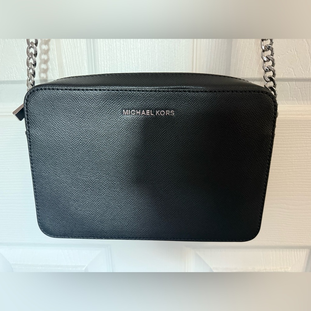 Michael Kors Jet Black Set Large Crossbody Bag